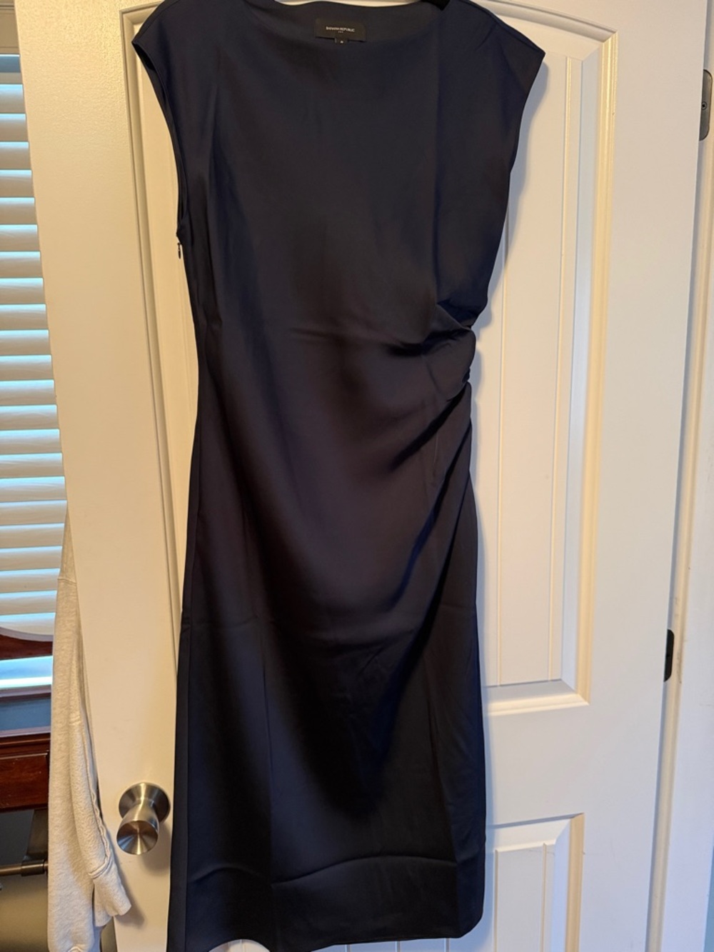 Banana Republic Navy Midi Sheath Dress